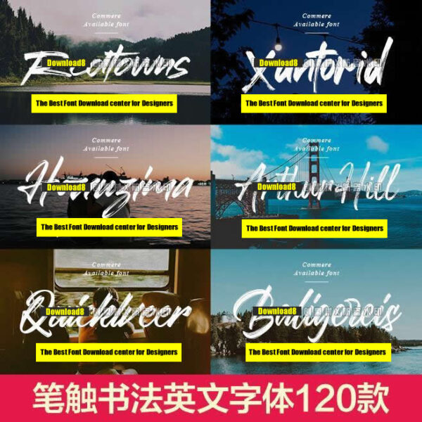 Handwritten Brush Script English Font Pack – Procreate Calligraphy, PS & PR Compatible, Wedding & Poster Design Assets - Image 3