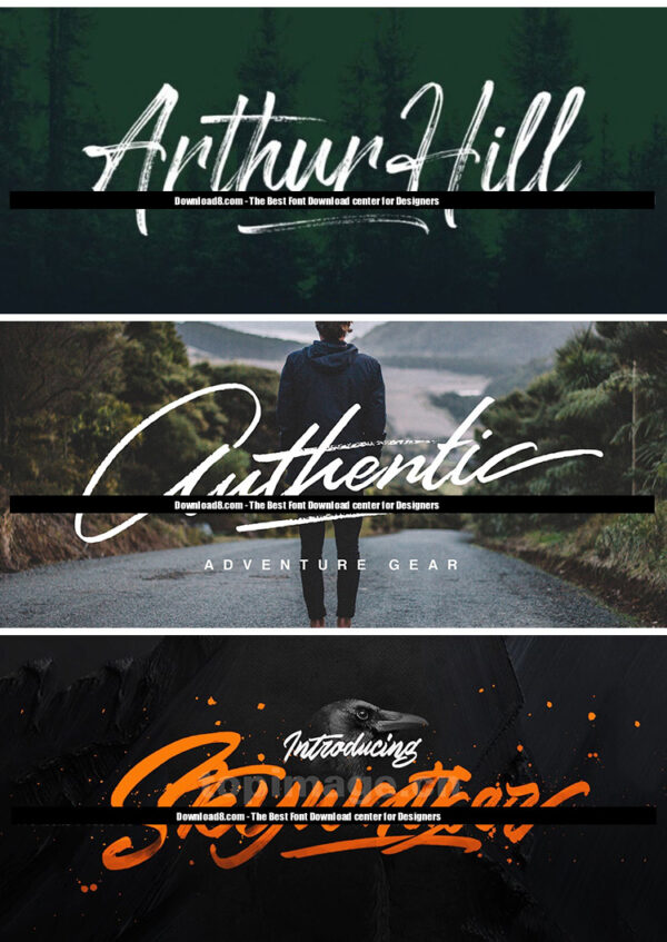 Handwritten Brush Script English Font Pack – Procreate Calligraphy, PS & PR Compatible, Wedding & Poster Design Assets - Image 5